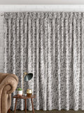 Next charcoal grey leaf made to measure curtains - British product