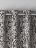 Next charcoal grey leaf made to measure curtains - British product