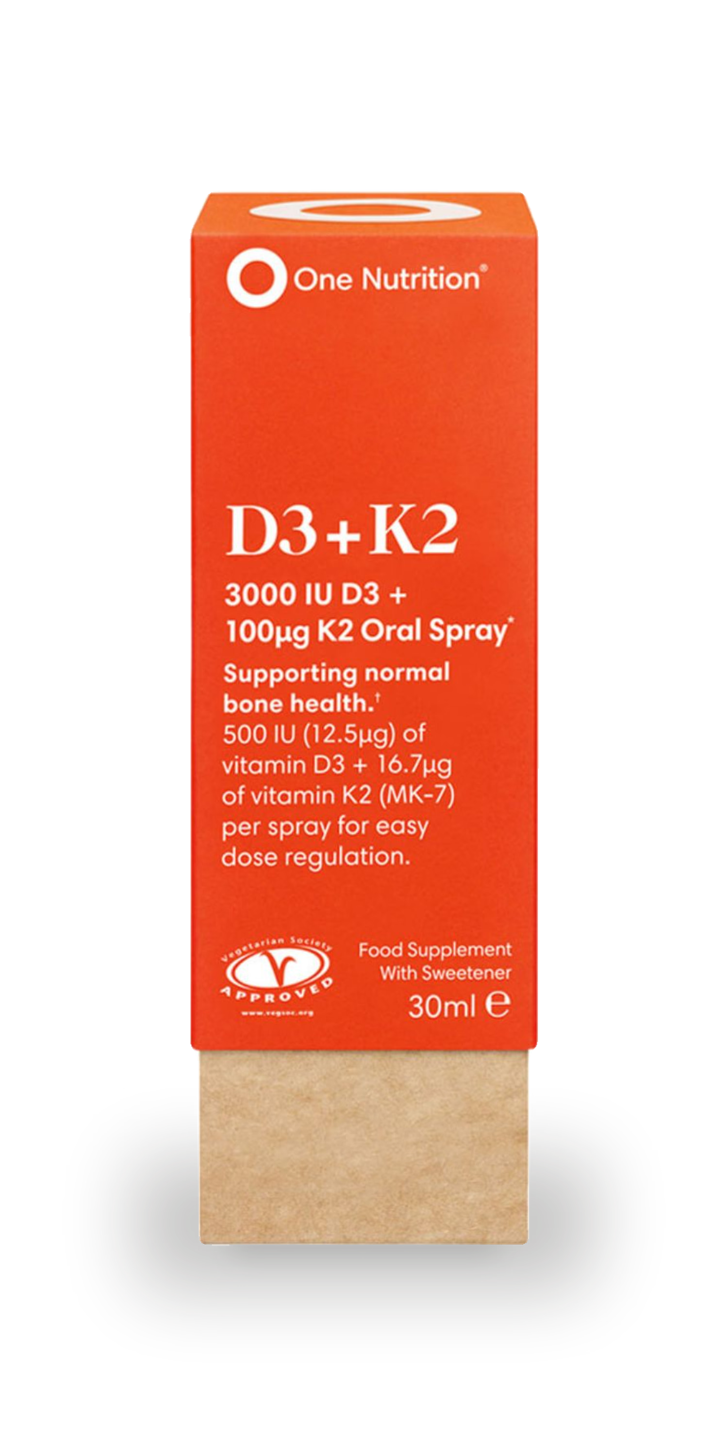 One Nutrition vitamin D3 K2 oral spray 30ml - British product