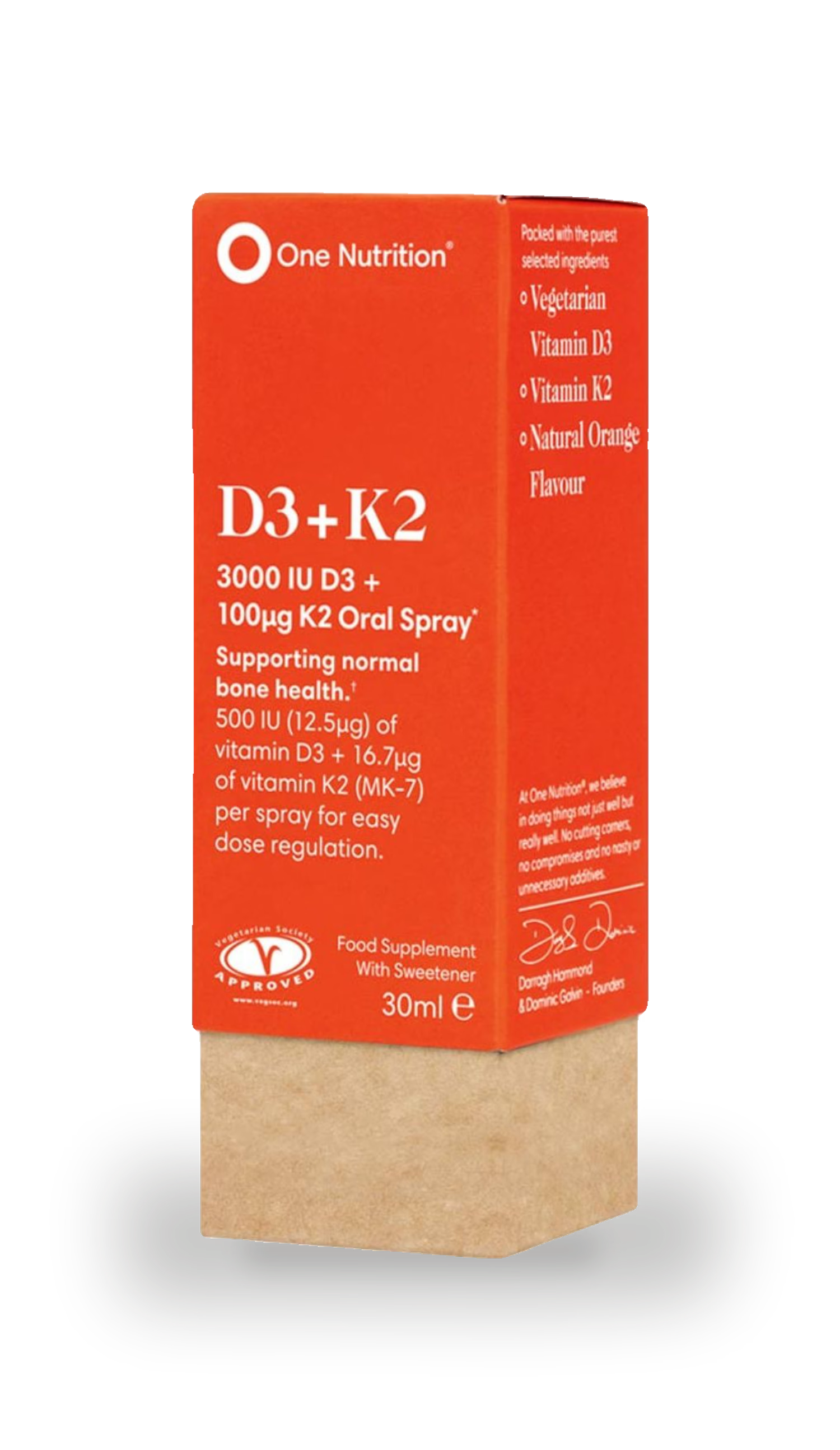 One Nutrition vitamin D3 K2 oral spray 30ml - British product