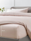 Blush Pink Egyptian Cotton Deep Fitted Bed Sheet - British product