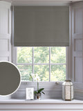 Nikki grey roman blind made to measure - British product