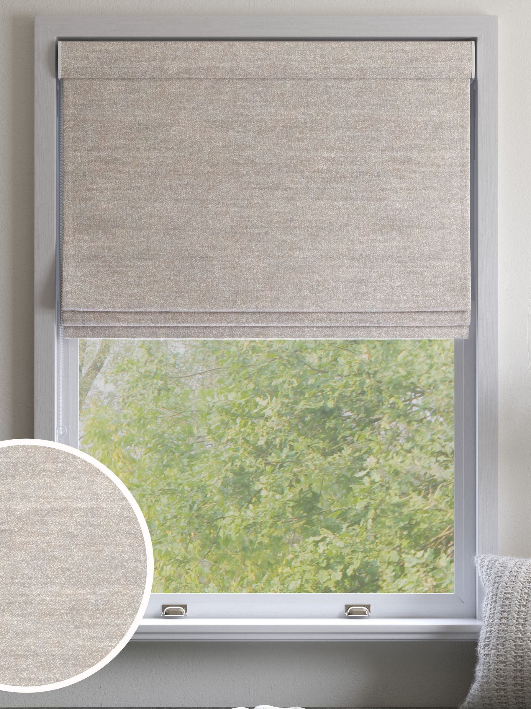 Next Roman blind natural cosy texture, UK version