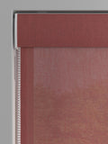 Raspberry Pink cotton linen roman blind made to measure - British product