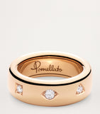 Pomellato Iconica rose gold diamond ring, UK version