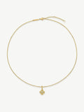 D.LOUISE waterproof clover necklace, gold tone (British brand)