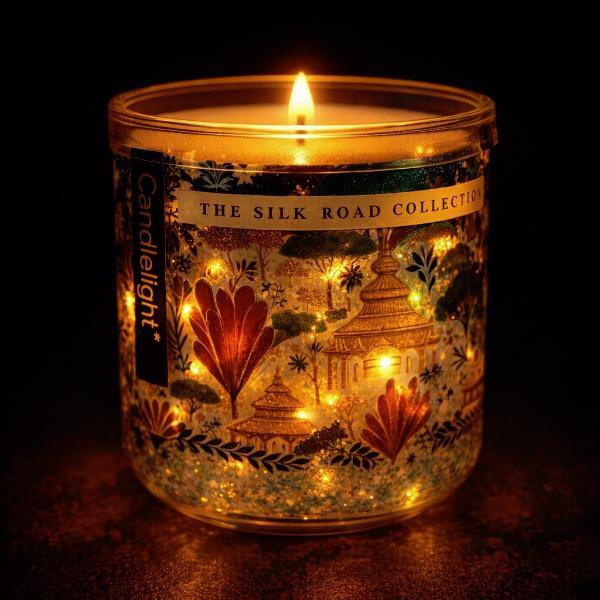 Candlelight Jaisalmer LED candle with pear and fig scent (British brand)
