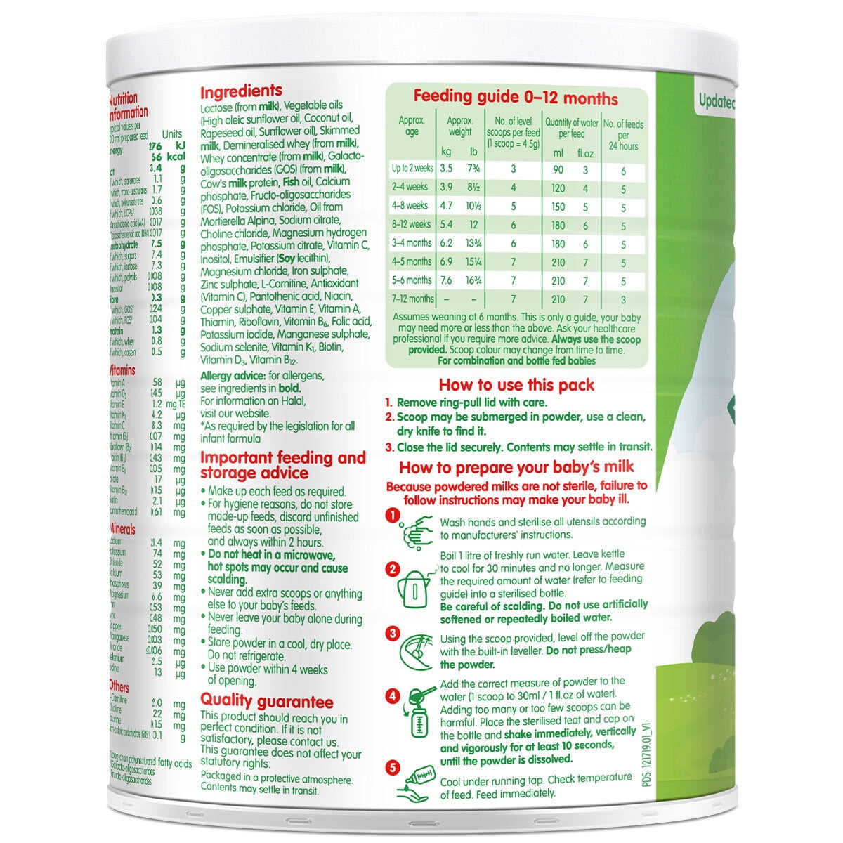 Cow & Gate 1 First Infant Milk Powder, 3 x 700g
