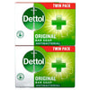 Dettol Original antibacterial soap bar 2 x 100g - British product