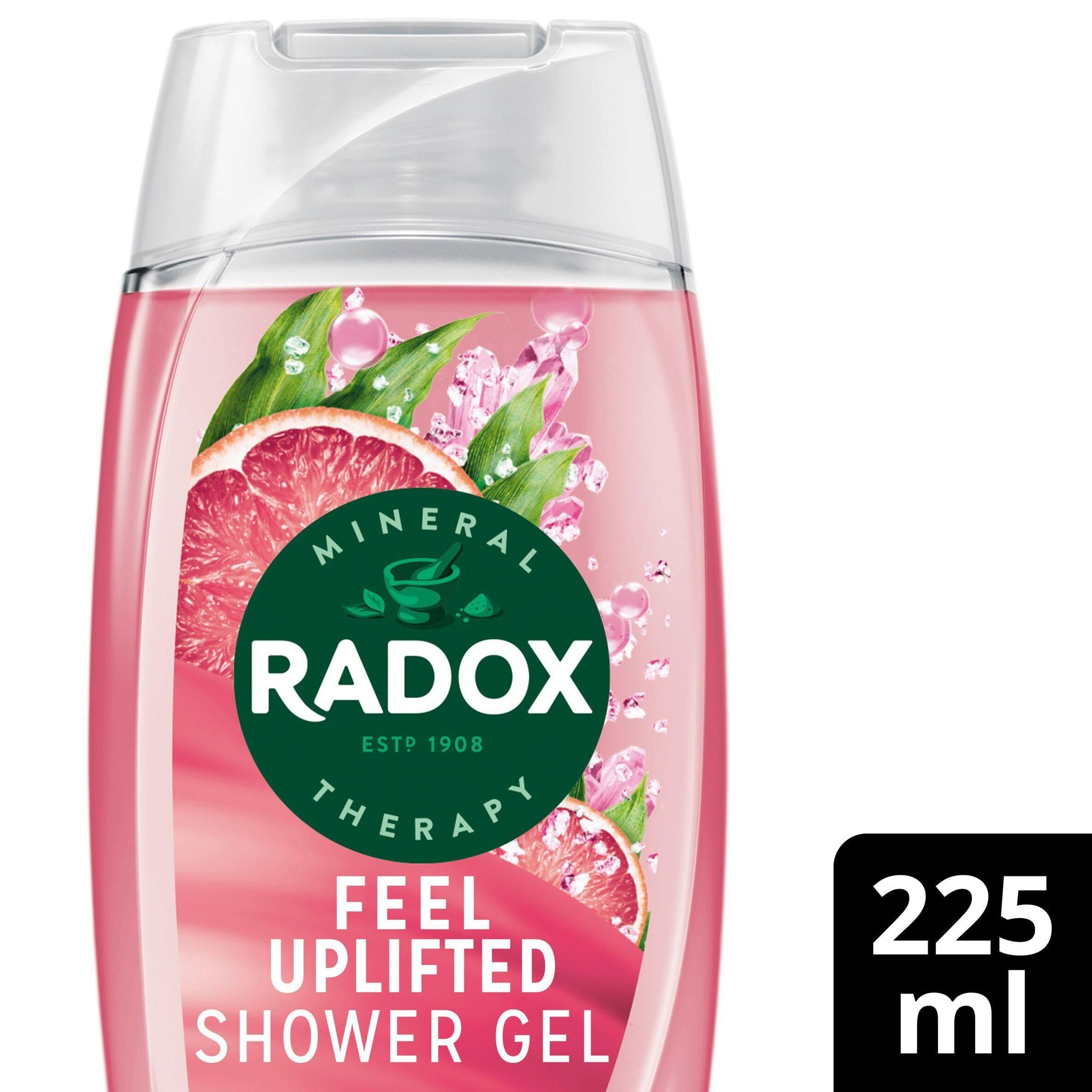 Radox Mineral Therapy Feel Uplifted Shower Gel Grapefruit & Ginger Body Wash 225ml GOODS Sainsburys   