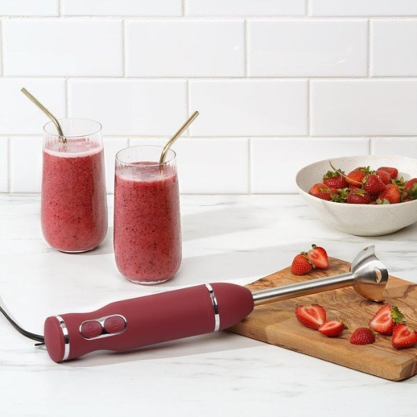 Chefman 800W immersion hand blender with stainless steel shaft, imported from the UK