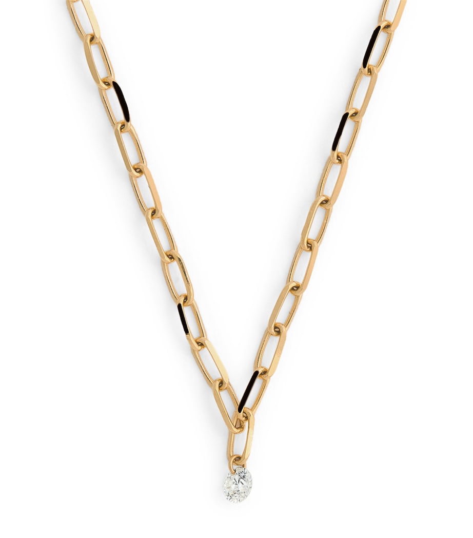 Persée yellow gold diamond Danaé necklace, imported from the UK