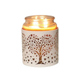 Aroma 3-in-1 white heart tree wax melt burner (British brand)