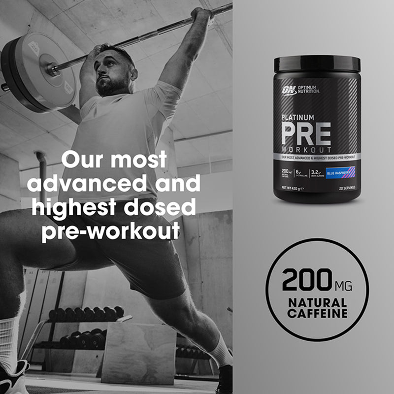 Optimum Nutrition Pre-Workout Advanced Blue Raspberry 420g, UK version