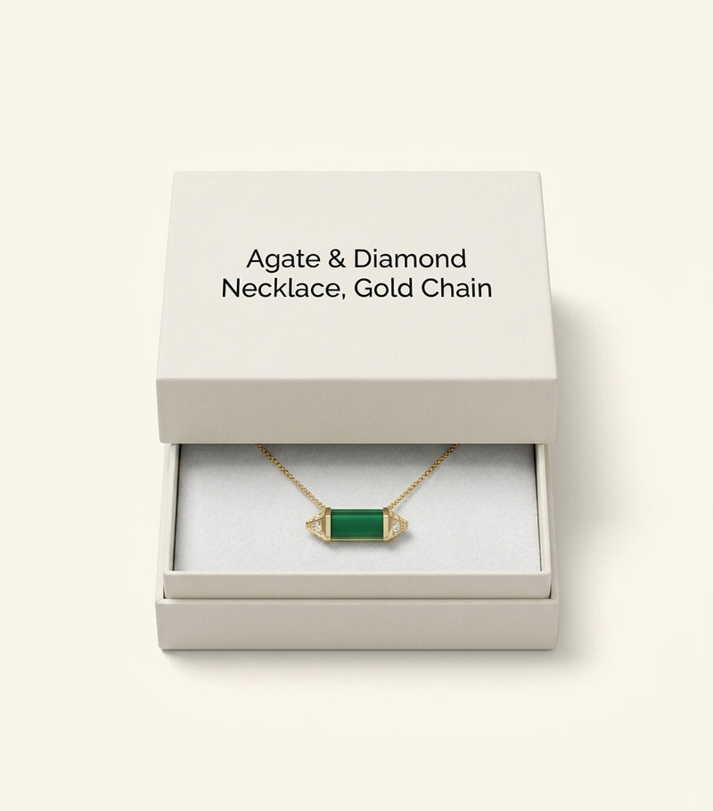 Cartier Berlingots necklace malachite yellow gold (British brand)