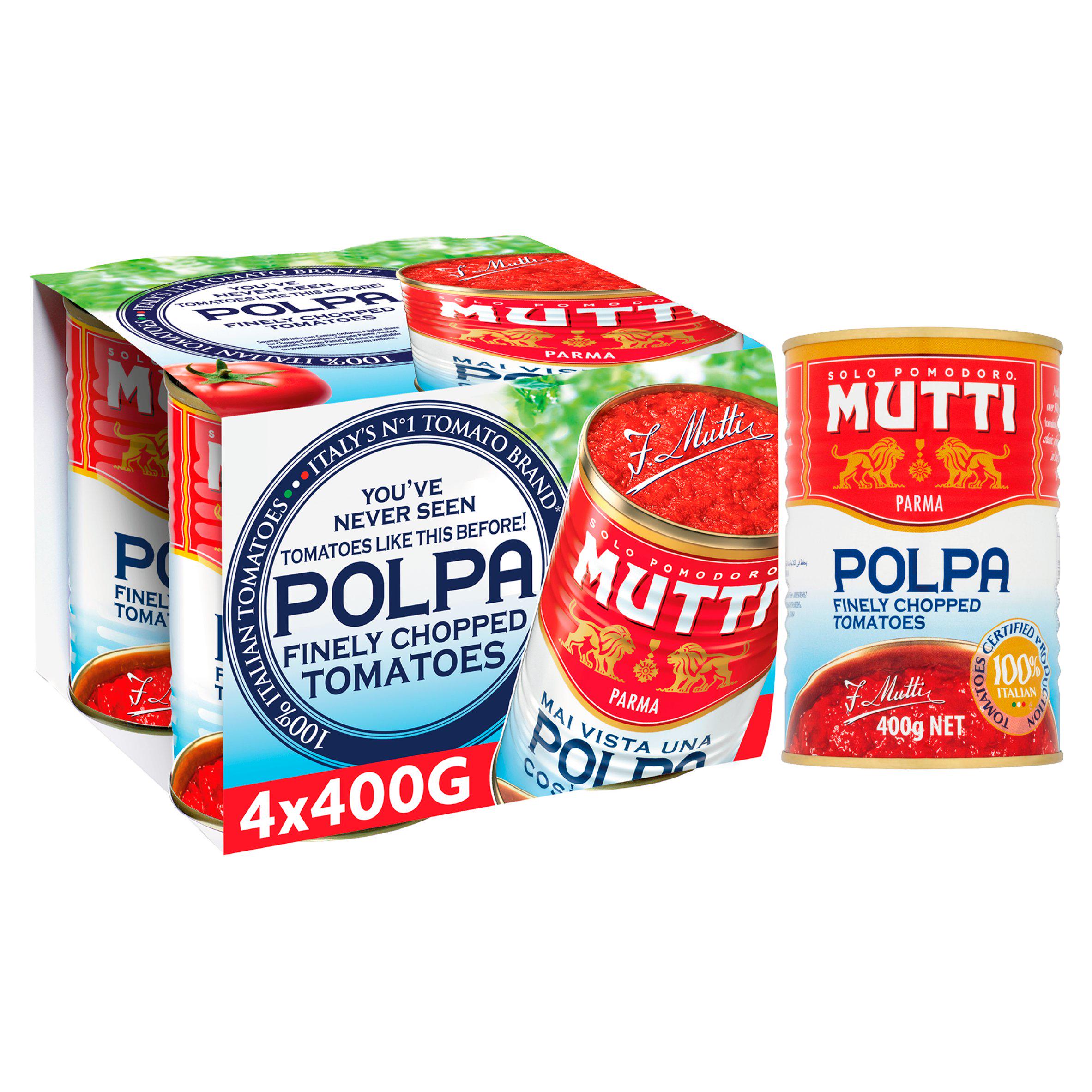 Mutti Finely Chopped Tomatoes 4x400g Special offers Sainsburys   