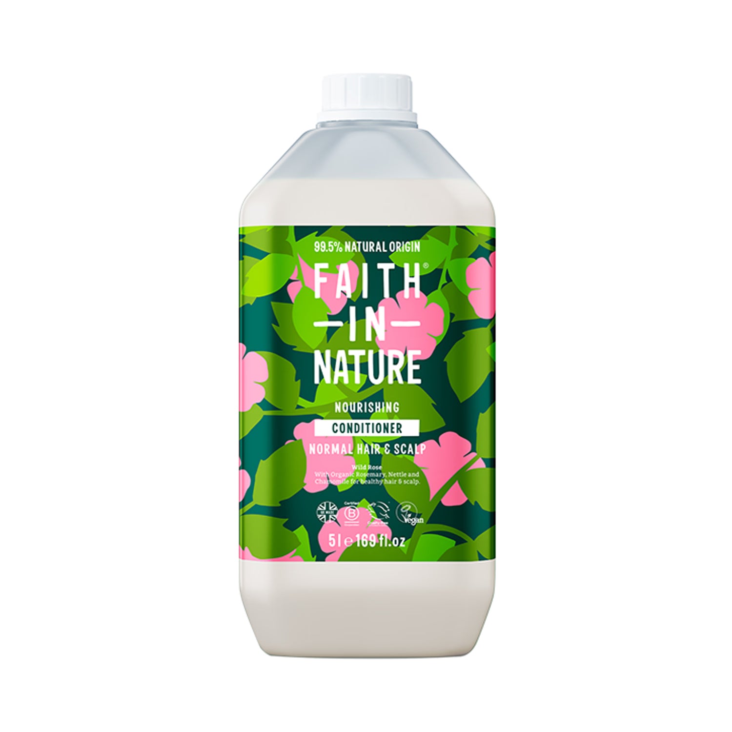 Faith In Nature wild rose conditioner 5L - British product