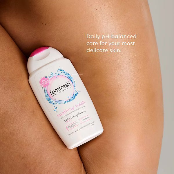 Femfresh Active Soothing Wash 6x250ml bottles - British product