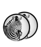 Dolce&Gabbana zebra-striped soup plates set of 2, 20cm - British product