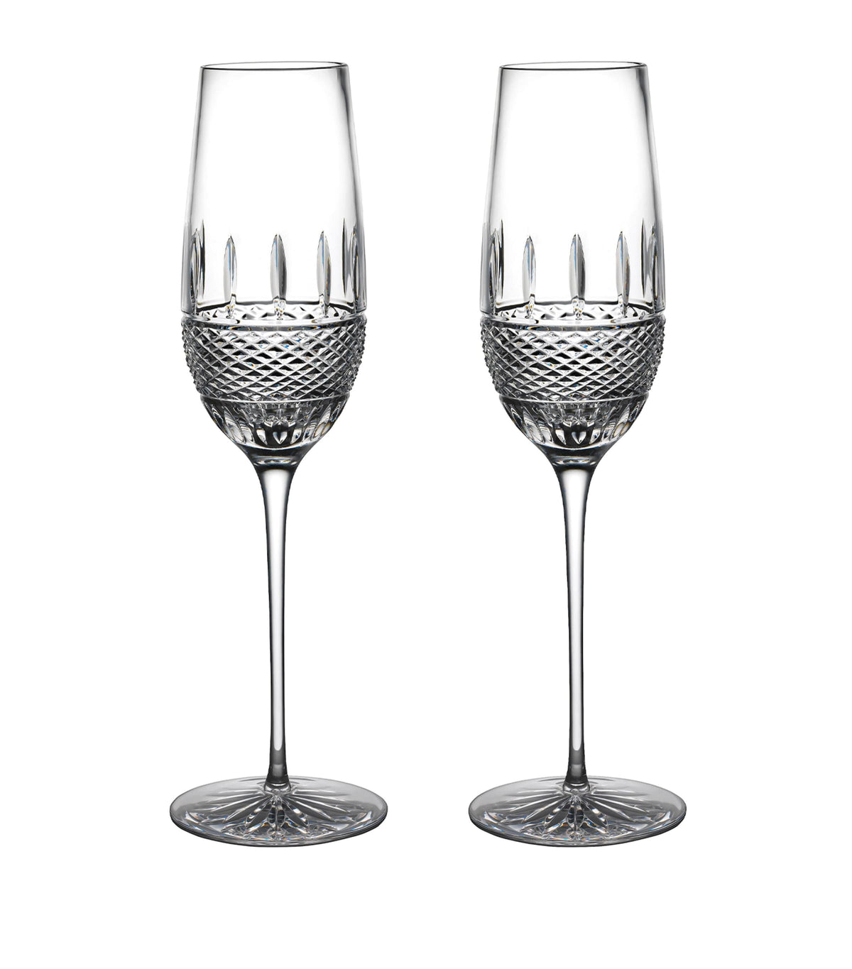 Waterford Irish lace pattern champagne flutes set of 2, 325ml (British brand)
