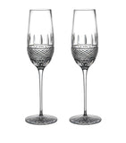 Waterford Irish lace pattern champagne flutes set of 2, 325ml (British brand)