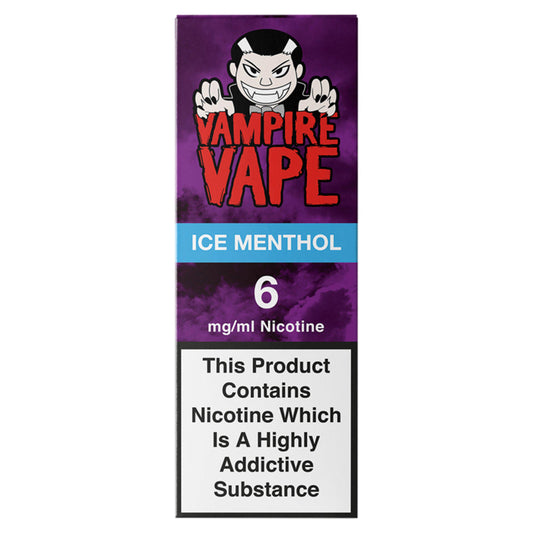 Vampire Vape Ice Menthol Nicotine 6mg 10ml Vaping & alternatives Sainsburys   