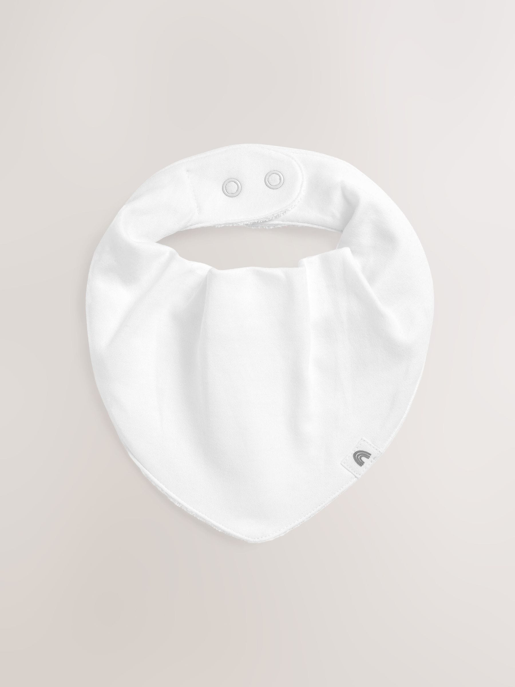 White baby bibs 5 pack - British product