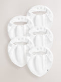 White baby bibs 5 pack - British product