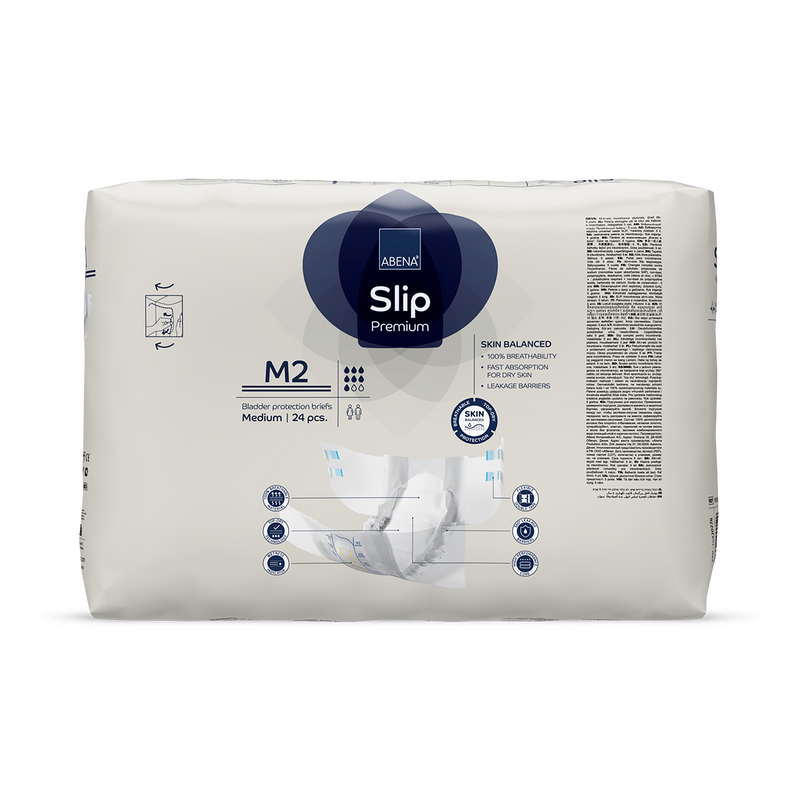 ABENA Slip Premium M2 incontinence briefs 24 pack (British brand)