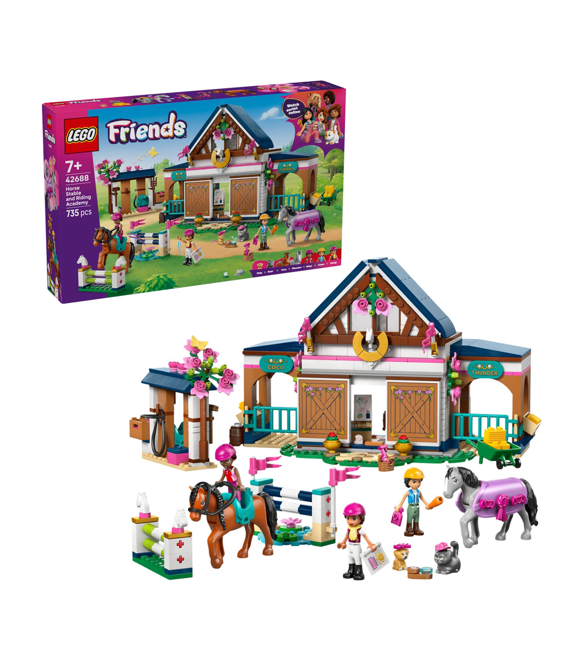 LEGO Friends Horse Stable and Riding Academy toy building set, UK version