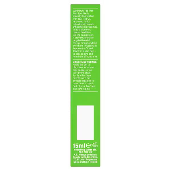 Tea Tree Spot Gel 15ml (British brand)