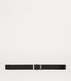 Saint Laurent leather logo belt 3cm, UK version
