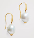 Monica Vinader gold vermeil keshi pearl Nura earrings - British product