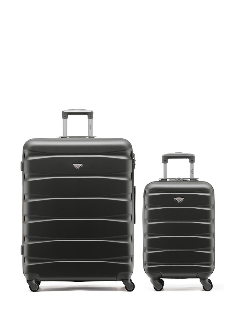 Flight Knight charcoal suitcase set of 2, imported from the UK