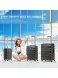 Flight Knight charcoal suitcase set of 2, imported from the UK