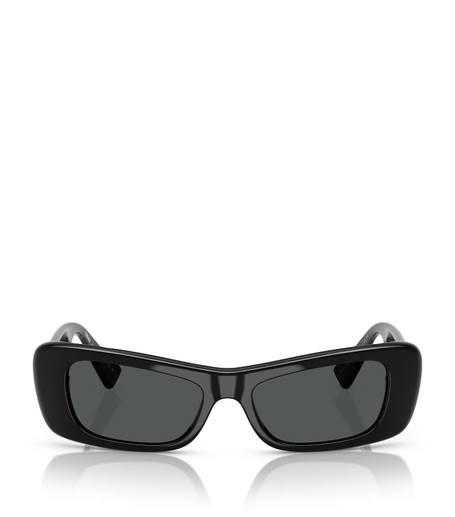 Versace acetate rectangular sunglasses with UV protection - British product
