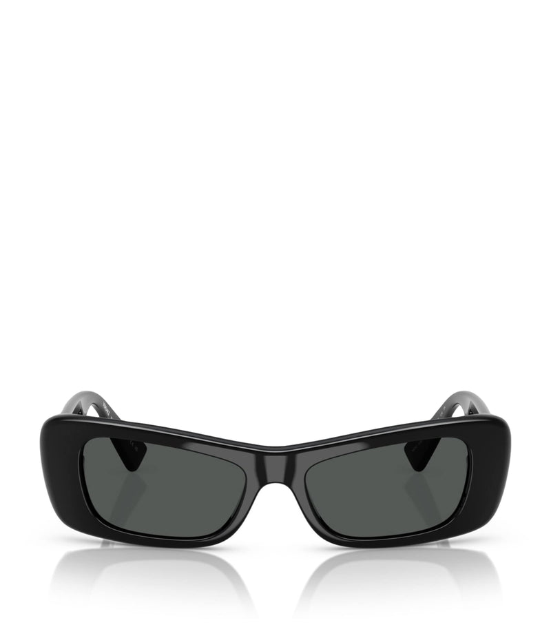Versace acetate rectangular sunglasses with UV protection - British product