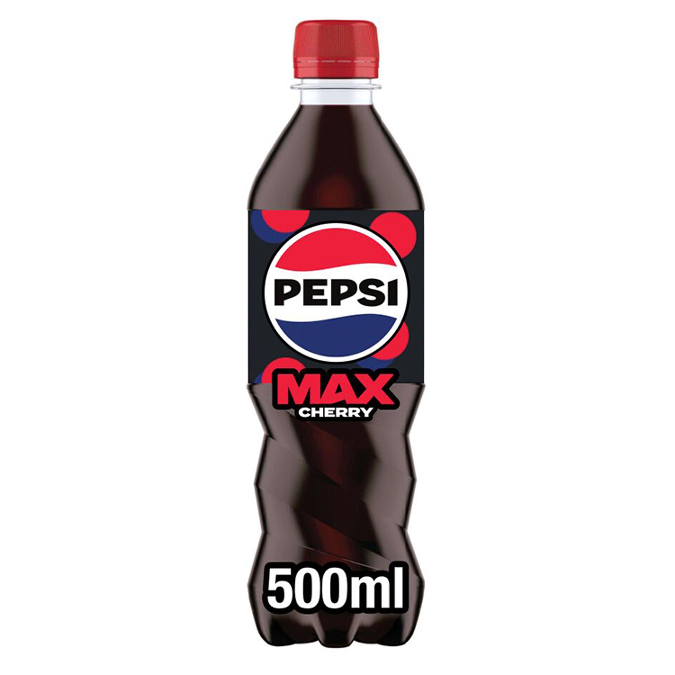 Pepsi Max Cherry No Sugar Cola Bottle 500ml All Sainsburys   