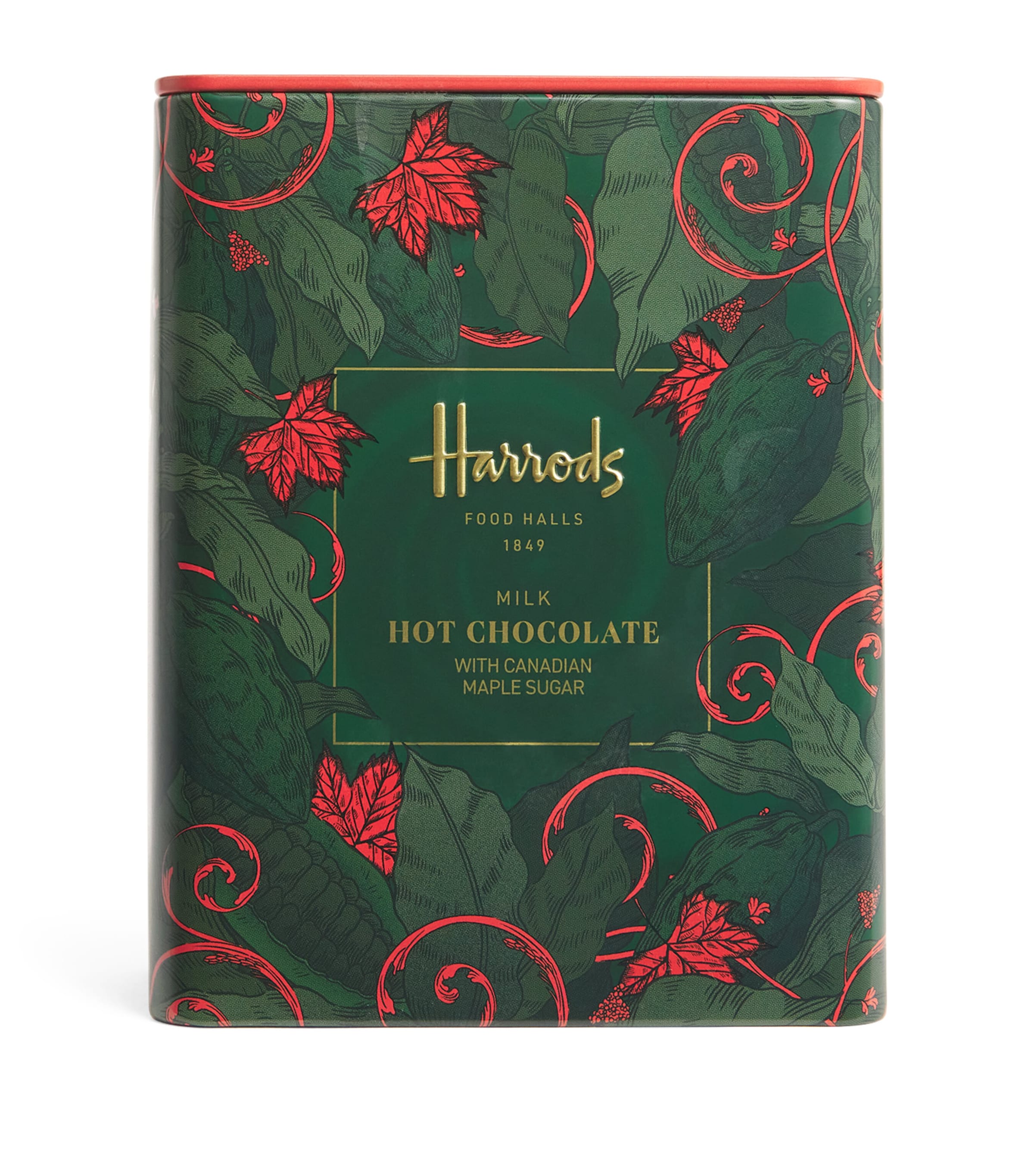 Harrods milk hot chocolate with maple sugar 250g, UK version