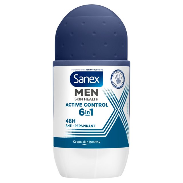 Sanex Men Active Control Antiperspirant Roll On Deodorant   50ml