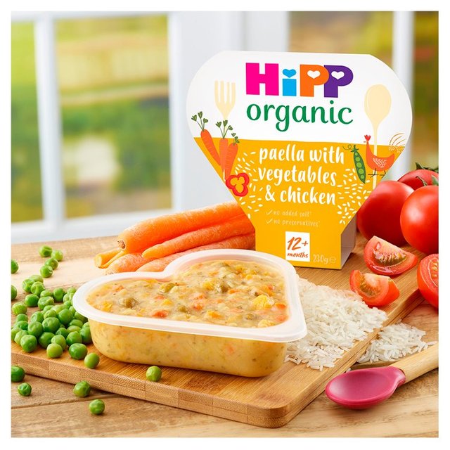 HiPP Organic Paella with Veg & Chicken Toddler Tray Meal 1-3 Years    230g GOODS M&S   