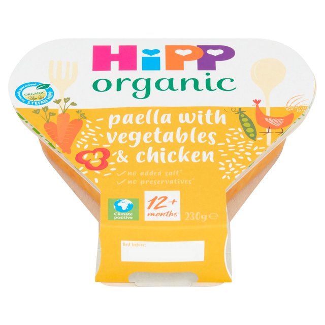 HiPP Organic Paella with Veg & Chicken Toddler Tray Meal 1-3 Years    230g GOODS M&S   