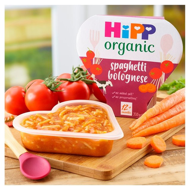 HiPP Organic Spaghetti Bolognese Toddler Tray Meal 1-3yrs     230g GOODS M&S   