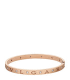 Bvlgari rose gold diamond bangle (British brand)