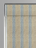 Emily Bond Indigo Blue George Stripe Roman blind, UK version