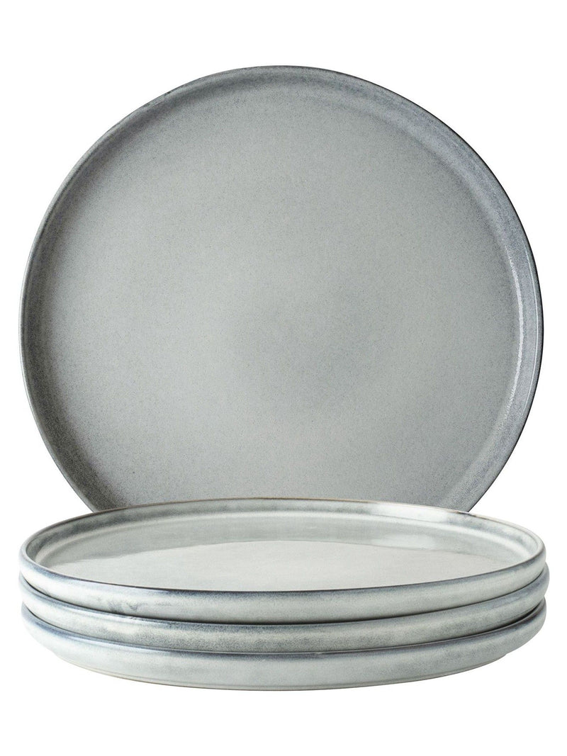Dutch Rose Set of 4 Grey Serenity Plates 27cm