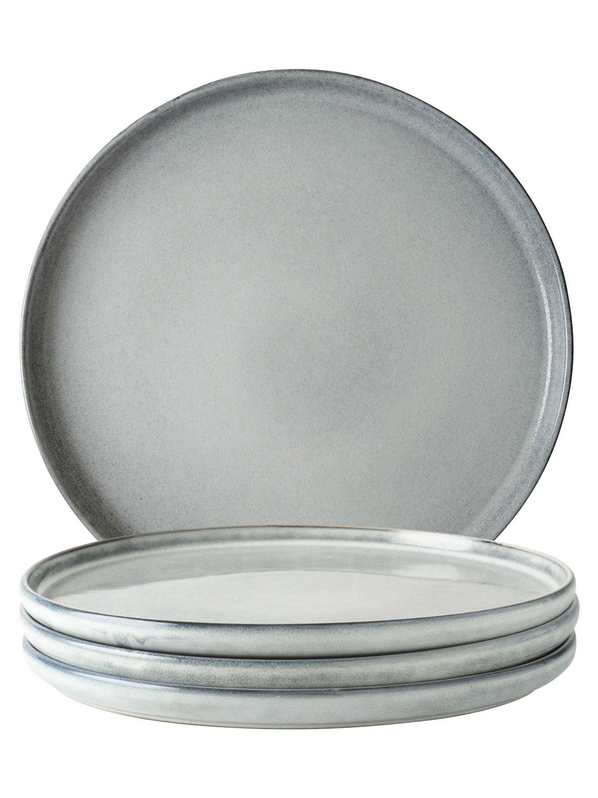 Dutch Rose Set of 4 Grey Serenity Plates 27cm