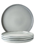Dutch Rose Set of 4 Grey Serenity Plates 27cm