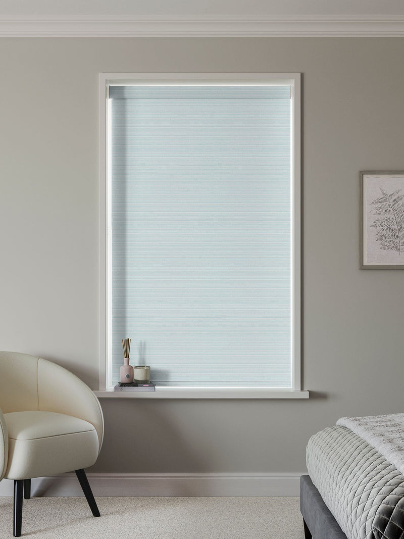 Next Fester teal blue roller blind - British product