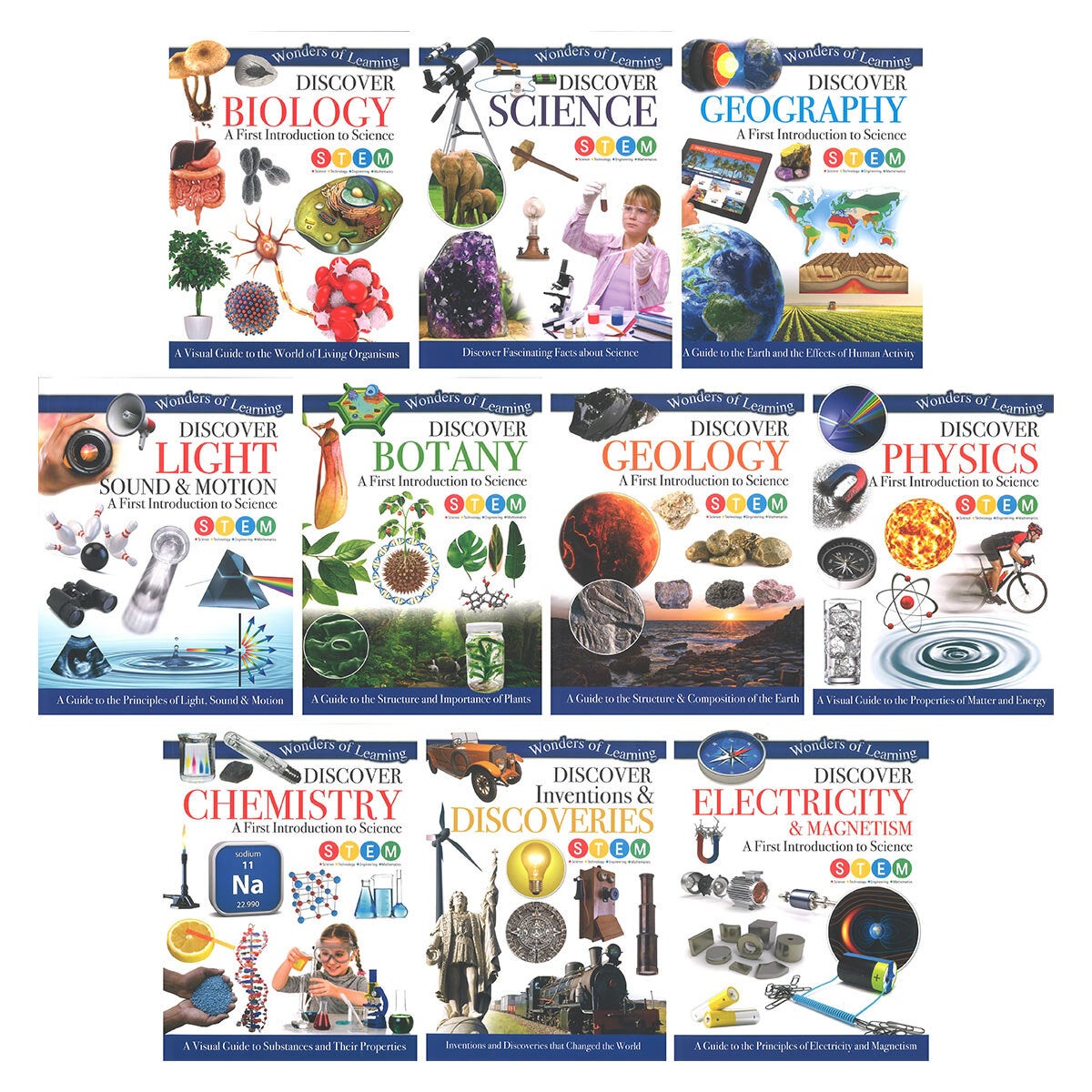 Discover Book & Poster Assortment (8+ Years) - 10 Reference Books and 5 Posters
